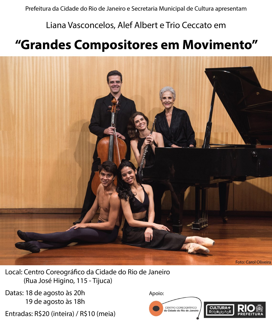 Flyer Grandes Compositores em Movimento - CCO