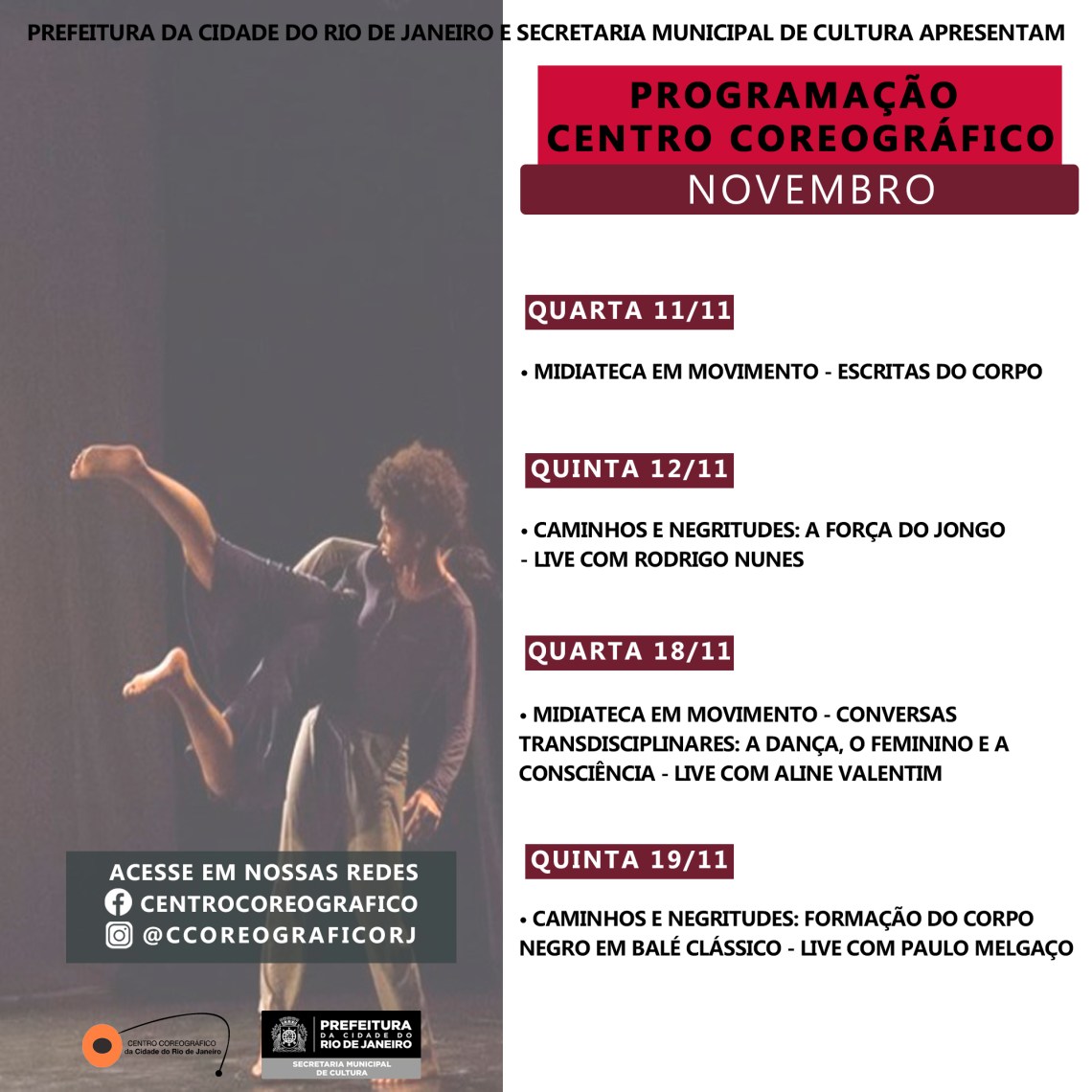 Card Programação Novembro 2